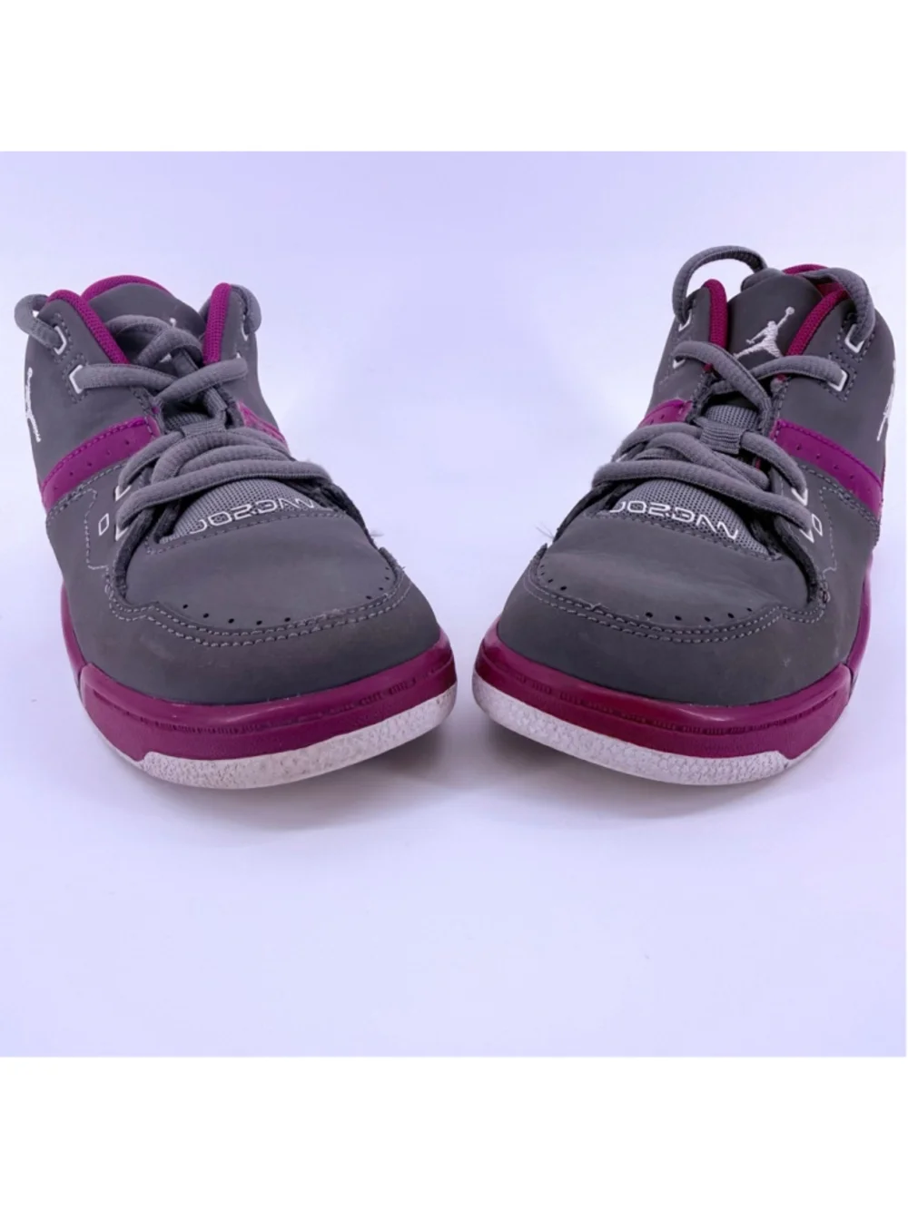 Nike Boys Air Jordan Flight Grey Purple Red White Size 13C 768912-026